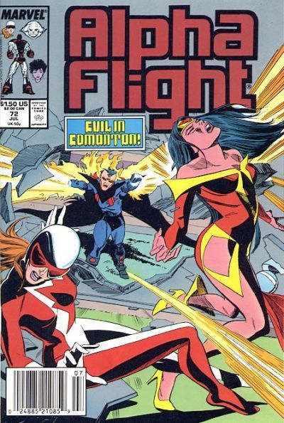 Cover of Alpha Flight #72