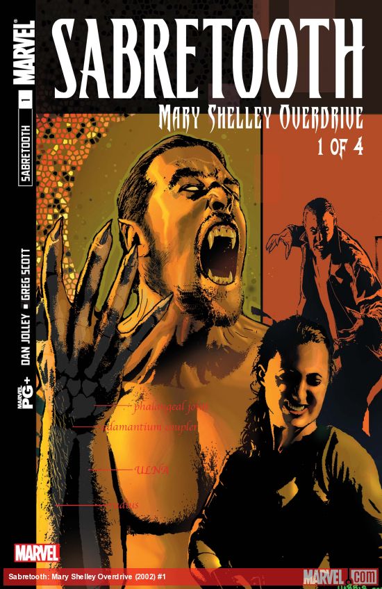 Cover of Sabretooth: Mary Shelley Overdrive #1