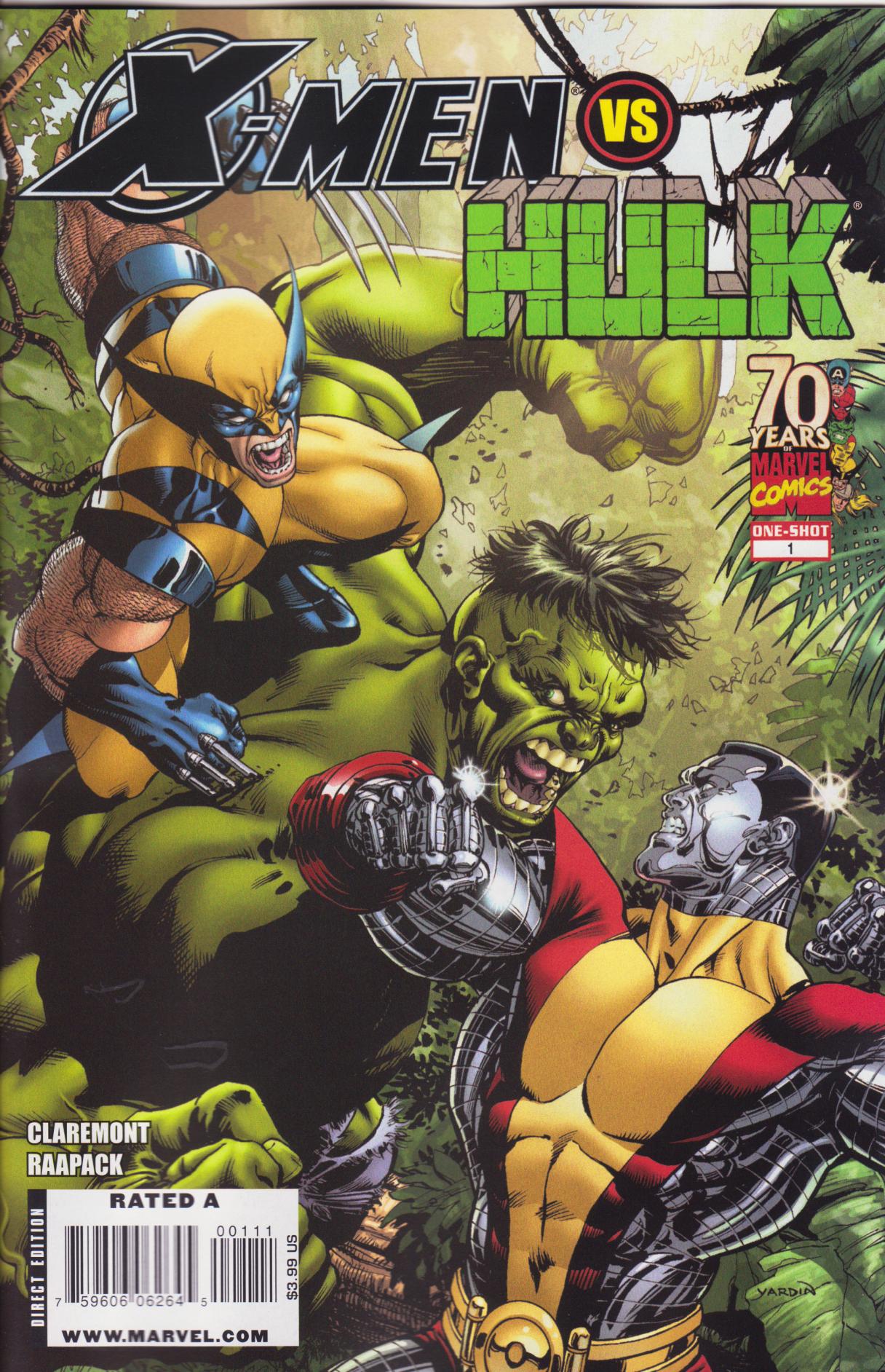 Cover of X-Men vs. Hulk #[nn]