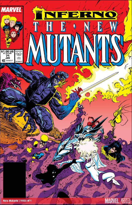 Cover of The New Mutants #71