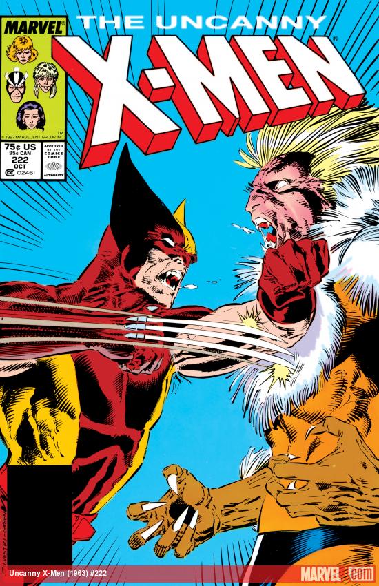 Cover of The Uncanny X-Men #222