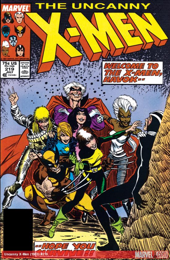 Cover of The Uncanny X-Men #219