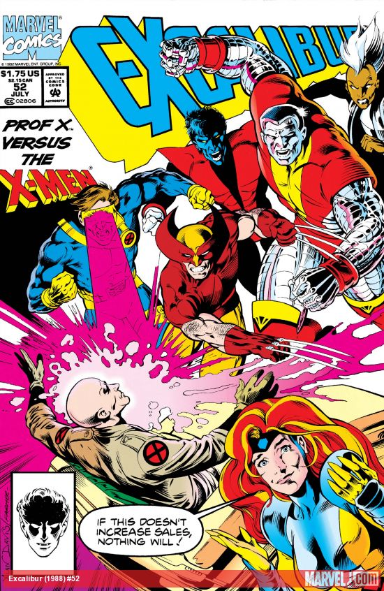 Cover of Excalibur #52